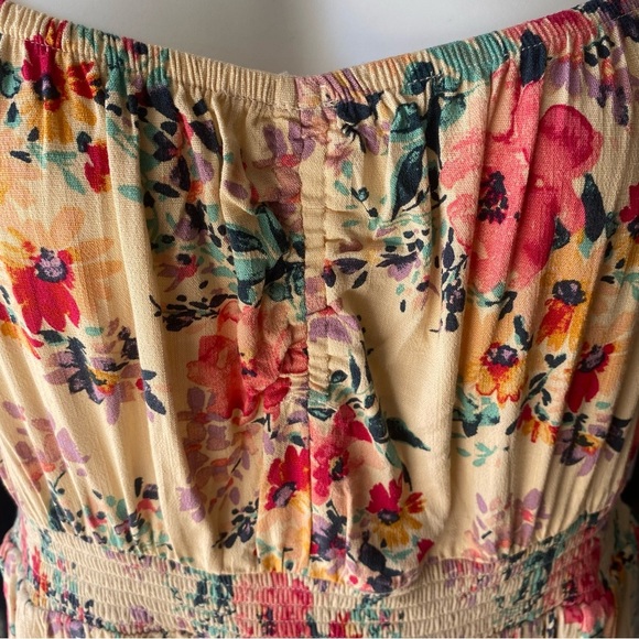 Torrid Mini Lenny Smocked Dress Multi Floral Womens Size 2X Cottagecore Boho NWT - Picture 7 of 12